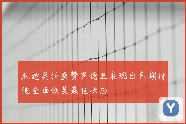 瓜迪奥拉盛赞罗德里表现出色期待他全面恢复最佳状态